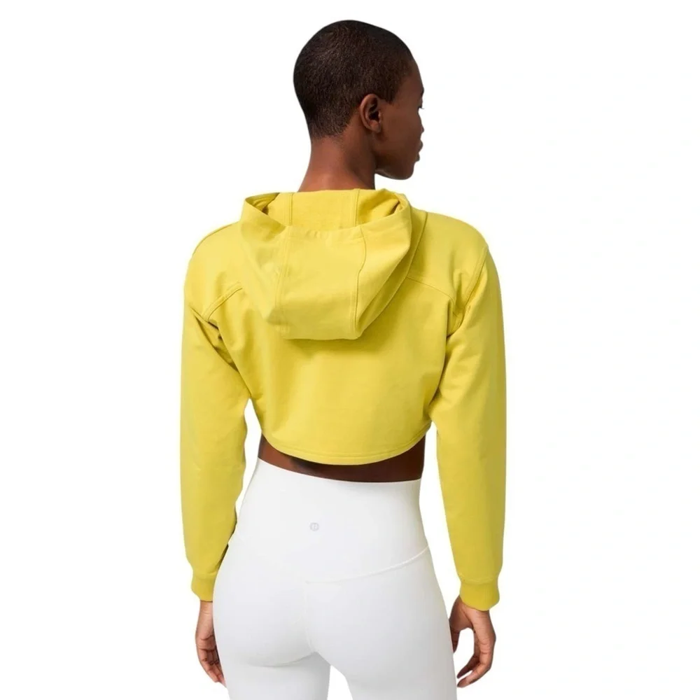 Lululemon All Yours Cropped Hoodie Sz 2 Soleil